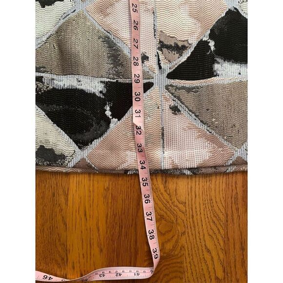 Vince Camuto Women's Geometric Jacquard Sheath Dress Size 12 Multicolor - Picture 12 of 12